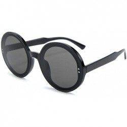 Round Trendy Oversized Round Sunglasses for Women Big Frame Eyewear UV Protection - C1 - CQ190NZO4UY $10.20