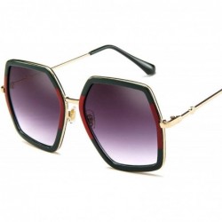 Oversized Oversized Square Sunglasses Women Luxury Vintage Sunglass Fashion Big Frame Sun Glasses UV400 - Cpink - C5197A2TNMS...
