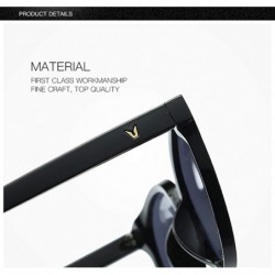 Sport Polarized Sunglasses Men Women Luxury Retro Sun Glasses Outdoors-Cat Eye Frame - A - CO190EEWD88 $40.46