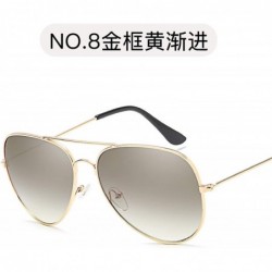 Aviator New Fashion Tinted Color Lens Ladies Round Sunglasses Men Women Retro Yellow Red Vintage Tiny Sun Glasses - 10 - C119...