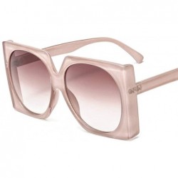 Shield Oversized Sunglasses Transparent Vintage Windproof - Pink - C918NXZN6SA $24.22