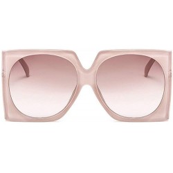 Shield Oversized Sunglasses Transparent Vintage Windproof - Pink - C918NXZN6SA $12.11