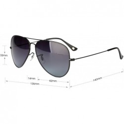 Aviator Polarized Women Men Sunglasses Aviator Metal Frame Classic UV Protection - Blue - CK183QT43C8 $9.03