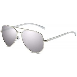 Aviator Men's Polarized Sunglasses Classic Toad Mirror Driving Sunglasses Antiglare Glasses - E - CL18Q06UXXA $56.42