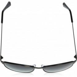 Rectangular Men's 5038SP Classic Metal Rectangular Sunglasses with 100% UV Protection- 55 mm - Matte Gunmetal & Black - CV196...