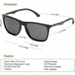 Wayfarer Polarized Sunglasses Aluminum Magnesium Wayfarer - CX189O376CR $17.42