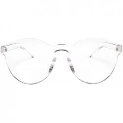 Round Steampunk Vintage Sunglasses Transparent_Colorful_Clear - CK1808Z3ASR $19.29
