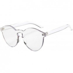 Round Steampunk Vintage Sunglasses Transparent_Colorful_Clear - CK1808Z3ASR $8.60