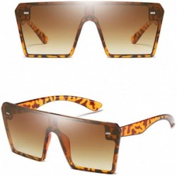 Square Sunglasses Fashion Oversize Glasses - C21963ASWQ5 $10.85