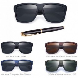 Goggle Retro Polarized Sunglasses Men Driving Shades Vintage Square Sun Glasses Eyeglasses - C05 G15 - CP194OQUNM5 $21.91