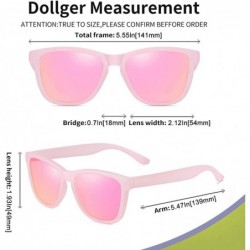 Rimless Polarized Sunglasses for Men Women Retro Classic UV400 Protection Sunglasses - Pink Frames/Pink Lens - CT193YE2UM4 $9.88