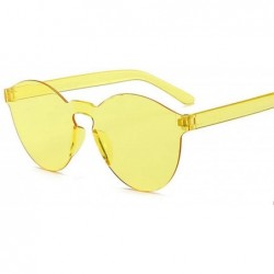 Oval Fashion New Round Sunglasses Women Vintage Metal Frame Yellow Lens Colorful Shade Sun Glasses Female UV400 - CG198A332AU...