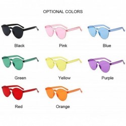 Oval Fashion New Round Sunglasses Women Vintage Metal Frame Yellow Lens Colorful Shade Sun Glasses Female UV400 - CG198A332AU...