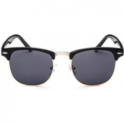 Goggle Half Metal Sunglasses Men Women Er Eyeglasses Mirror SunGlass Fashion Gafas De Sol Leopard Driving Sun Glasses - CJ198...