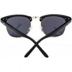 Goggle Half Metal Sunglasses Men Women Er Eyeglasses Mirror SunGlass Fashion Gafas De Sol Leopard Driving Sun Glasses - CJ198...