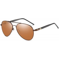 Aviator Polarizing glasses sunglasses men's inner blue-coated polarizing glasses toad glasses - C - CM18QO3W3OC $60.02