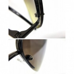 Aviator 3111 Tint Lenz Teardrop Rimless Metal Frame Womens Mens Aviator Sunglasses - Rimless - C817YRGTYHZ $11.80