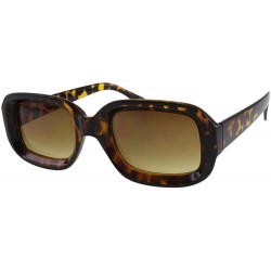 Oval Wiz - Slim Celebrity Oval Recessed Lens Sunglasses - Tortoise - CB18RT6QY2C $22.41