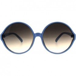 Round Oversized Round Sunglasses Womens Circle Frame Designer Style UV 400 - Blue (Beige Smoke) - CH18OUMHEG2 $11.24