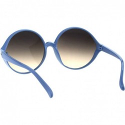 Round Oversized Round Sunglasses Womens Circle Frame Designer Style UV 400 - Blue (Beige Smoke) - CH18OUMHEG2 $11.24