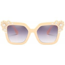 Oversized Sunglasses for Women Oversized Sunglasses Rhinestone Sunglasses Retro Glasses Eyewear Sunglasses for Holiday - CY18...