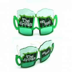 Goggle Green Beer Shapped Sunglasses - St. Patrick's Day Sunglasses - C711ERVNFZH $13.53