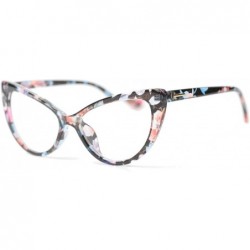 Oversized Womens Oversized Fashion Cat Eye Eyeglasses Frame Large Reading Glasses - Floral - C812NTZX1H7 $26.45