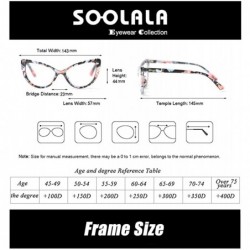 Oversized Womens Oversized Fashion Cat Eye Eyeglasses Frame Large Reading Glasses - Floral - C812NTZX1H7 $9.12