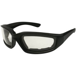 Wrap Sports Wrap Sunglasses with 100% UV Protection 54585/ND - Matte Black/Clear Lens - CQ120FR5VJ9 $20.17