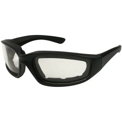 Wrap Sports Wrap Sunglasses with 100% UV Protection 54585/ND - Matte Black/Clear Lens - CQ120FR5VJ9 $10.48