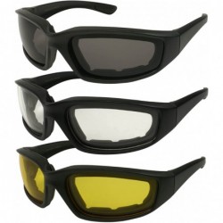 Wrap Sports Wrap Sunglasses with 100% UV Protection 54585/ND - Matte Black/Clear Lens - CQ120FR5VJ9 $10.48
