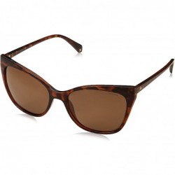 Cat Eye Women's Pld4060/S Rectangular Sunglasses - Dkhavana - CV1870L7SST $69.66