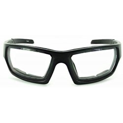 Sport Mountain Shades Ergonomic Wrap Wind Sport Sunglasses - Roscoe Matte Black w/Clear - CY18ND3YEQ6 $62.19