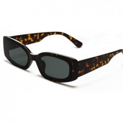 Cat Eye Cat Eye Sunglasses Women Fashion Rectangle Sun Glasses Vintage Candy Color Eyewear Shades - Blue - C31984YDWX8 $28.06