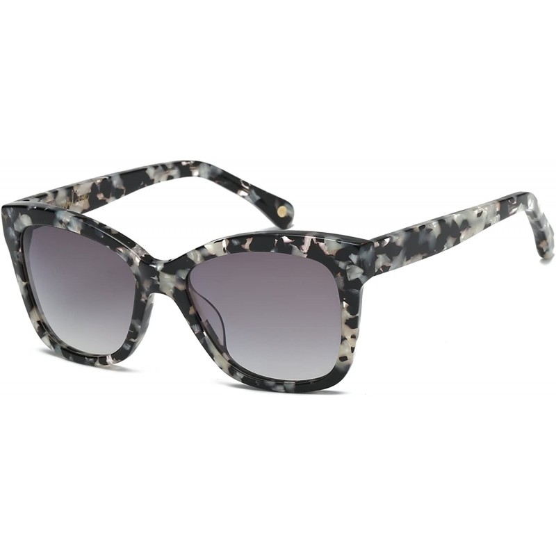 Cat Eye Eyewear Unisex Acetate Designer Sunglasses With CR39 Lens-Black Tortoise Frame With Grey Lens - CK180OWRTHI $15.20