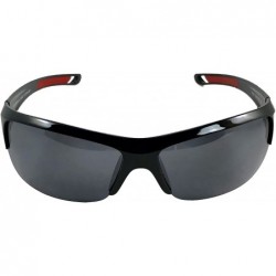 Semi-rimless Lightweight Polarized Sport Sunglasses - Great for driving - Black - C618EX0OHO0 $13.02