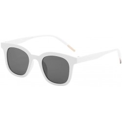 Sport Unisex Classic Polarized Sunglasses Mirrored Lens Lightweight Oversized Frame Glasses - White - CE18STW5SOE $9.88