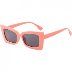 Cat Eye Women Cat Eye Sunglasses Rectangle Sun Glasses Ladies Vintage Candy Color Eyewear Shades for Women - CW199OR7OAY $11.93