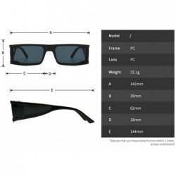 Goggle Sunglasses One piece glasses Fashion Ultralight - Black Silver - CL18YHGIZ0M $9.82