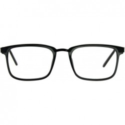 Rectangular Reading Glasses Unisex Magnified Eyeglasses Rectangular Fashion Frame - Grey Gunmetal - C518E7A8OMA $19.26