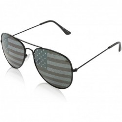 Aviator Aviator Sunglasses Colored Tinted Lens Glasses Metal UV400 Protection - American Flag 3 Pack - CR18U8ZQ3RS $11.60
