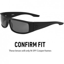 Sport Polarized Replacement Lenses for Spy Cooper Sunglasses - Multiple Options - Silver Chrome Mirror - CY120YTIQ5T $32.15