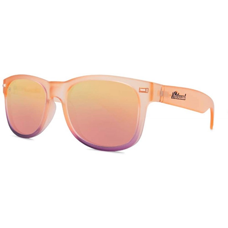 Wayfarer Fort Knocks Polarized Sunglasses For Men & Women - Full UV400 Protection - Frosted Rose Quartz Fade / Rose - C612NBW...