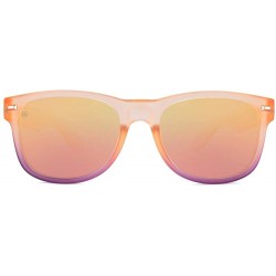 Wayfarer Fort Knocks Polarized Sunglasses For Men & Women - Full UV400 Protection - Frosted Rose Quartz Fade / Rose - C612NBW...