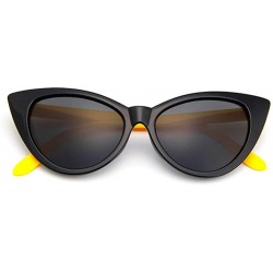 Square Women's Oversized Square Cat Eye Modern Sunglasses (Style C) - CO196LY6CY5 $11.33
