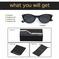 Cat Eye Retro Cat Eye Sunglasses For Women Classic Small Oval Sun Glasses 1.1mm UV400 Lens Glasses - C6199I2U706 $7.46