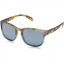 Wrap Loveseat Sunglasses - Matte Tortoise Blue Fade / Polarized Silver Mirror - CM12O0HV4WR $26.05