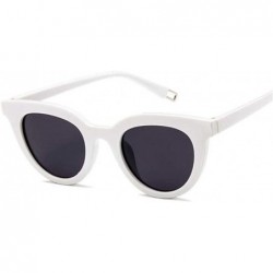 Cat Eye Newest Sexy Cat Eye Sunglasses Women Lady Sun Glasses For Female Vintage Shades Eyewear - White Gray - CA198U4QRE6 $9.04