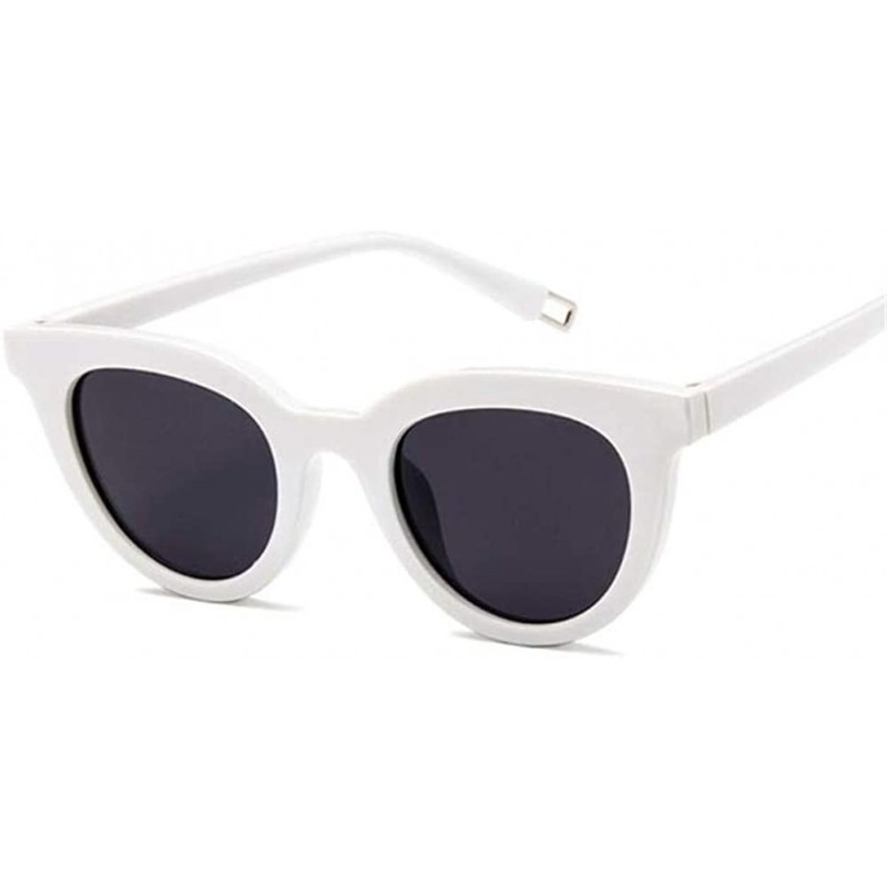 Cat Eye Newest Sexy Cat Eye Sunglasses Women Lady Sun Glasses For Female Vintage Shades Eyewear - White Gray - CA198U4QRE6 $9.04