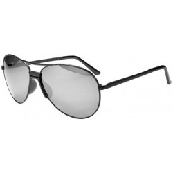 Aviator P16 No Tangle Polarized Aviator Sunglasses with Special Nose piece - Black Smoke - CK1139ECQ49 $84.56